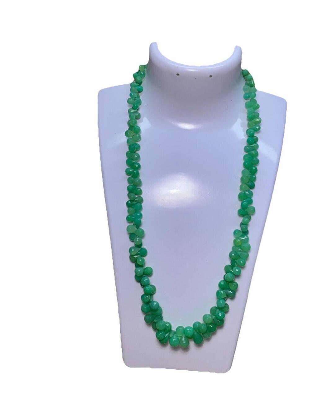 Affinity Gems Faceted Beaded Necklace, 175.00 cttw, Sterling Silver- Chalcedony